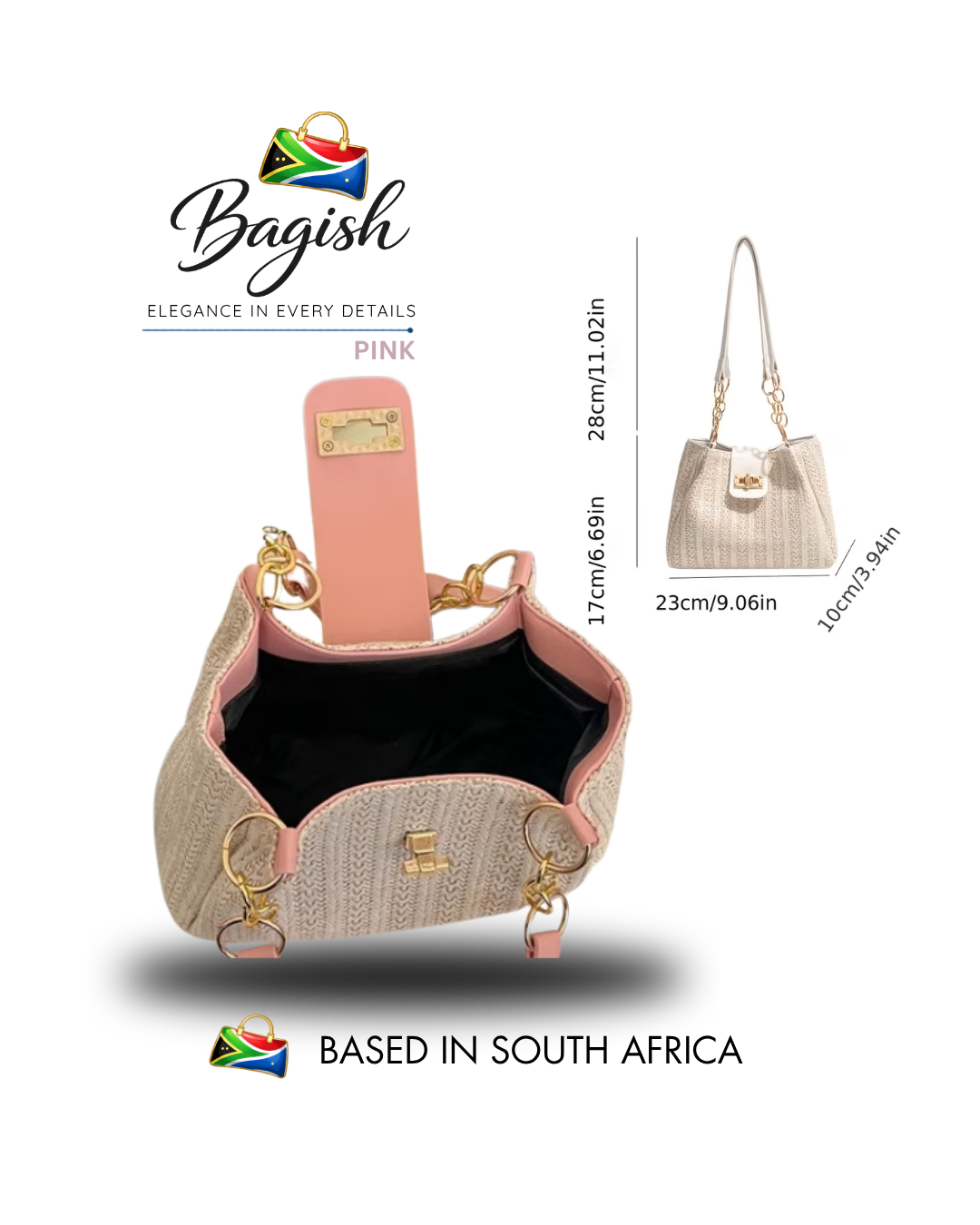 Bagish™ Straw Braid Bag